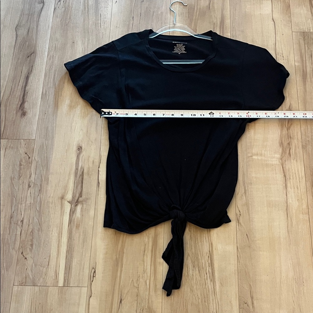 Universal Thread Black Tie-Front Tee - image 10